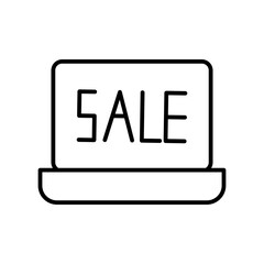 online sale line icon
