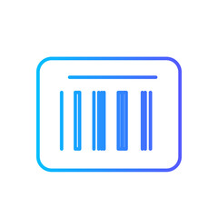 bar code gradient icon