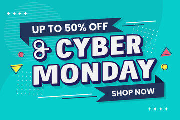 Cyber Monday Background design template is easy to customize