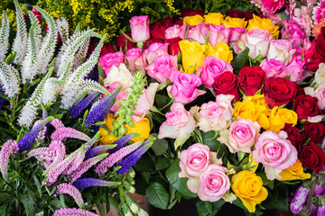 Bouquets on the market