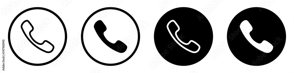 Wall mural phone icon. phone button. telephone - vector icon. call sign. contact us icon. vector illustration
