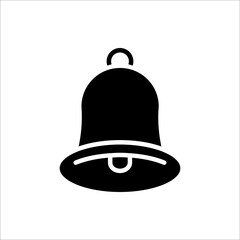 Bell icon vector, Alarm, handbell isolated on white background.