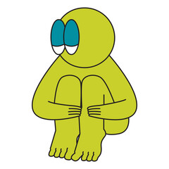 What happen Sticker Pack Color 2D Illustration