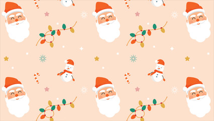 Cute seamless christmas pattern