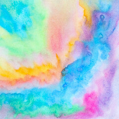 lgbtq rainbow color abstract mind spiritual background watercolor painting art healing imagine inspiring chakra illustration hand drawing design