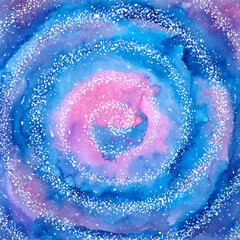 abstract spiral universe background wallpaper spiritual mind mental health holistic imagine inspiring healing art watercolor painting illustration design - 547964141