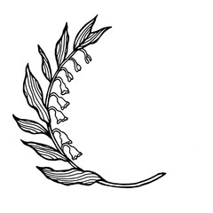 flower floral leaf art hand drawing sketch doodle spiritual abstract lotus icon logo sign symbol nature illustration design black and white