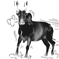 Furious Kangayam Bull – Jallikattu Bull, Cartoon Effect