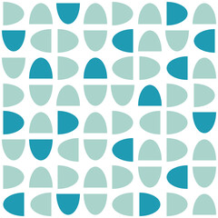 Modern monochrome abstract seamless geometric pattern with semicircles and circles in retro Scandinavian style. Pattern with semicircles and circles in retro Scandinavian style.