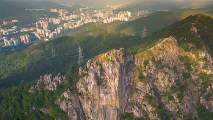 16 Nov 2022 The Landscape of Lion rock mountain, Hong Kong