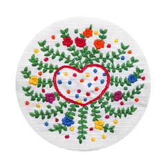 love heart flower mind spiritual craft healing mental embroidery mandala handmade leisure hobby...