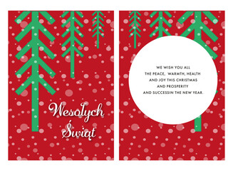 Naklejka premium christmas card