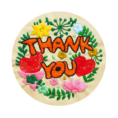thank you love heart flower mind spiritual craft healing mental embroidery mandala handmade leisure hobby sewing illustration design art pattern frame floral template