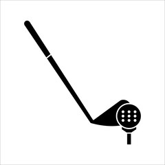 Golf club icon. vector illustration in trendy flat style isolated on white background. color editable