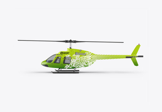 Helicopter Mockup