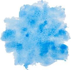 blue watercolor paint stroke background