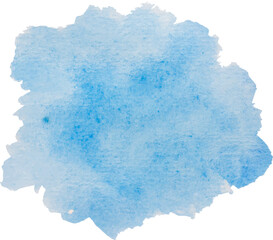 Obraz premium blue watercolor paint stroke background