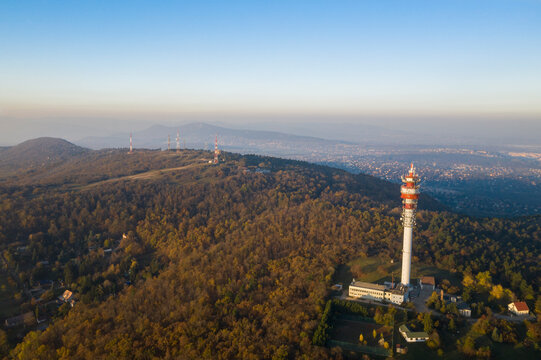 tv tower on the hill Budapest, Hungary