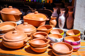 terracota pottery handcrafts at argentinian store