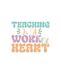 Retro Teacher SVG Bundle, Teacher Life svg, Retro Wavy Text svg, Teacher PNG, Gift for Teacher, Groovy Teacher svg, Back to school svg