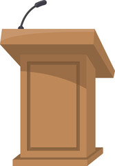 Speech podium stand.