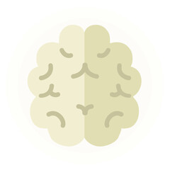 Brain flat design style icon