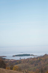 śnieżka, karkonosze, lasy, widoki, krajobraz, jesień, w górach