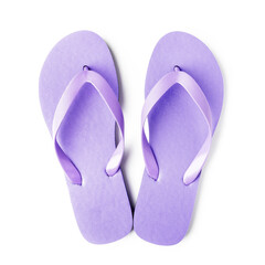 Purple flip flops isolated - 547976391