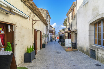 Fototapeta na wymiar Street in Carcassonne, France