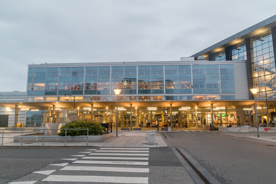 Copenhagen, Denmark - July 27, 2022: Building of Copenhagen Airport.