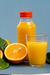 Fototapeta na wymiar Natural orange juice