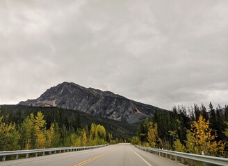 Canadian Rocky Mountains in the autumn.