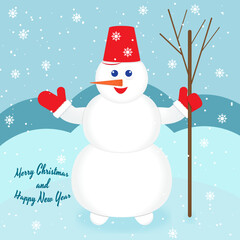 The Merry Snowman wishes you a Merry Christmas and a Happy New Year 2023