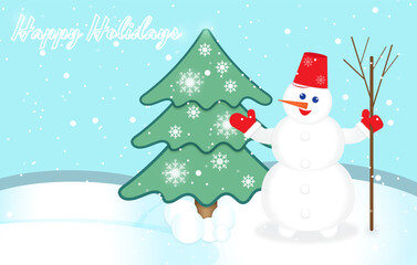 The Merry Snowman wishes you a Merry Christmas and a Happy New Year 2023