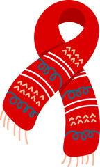 winter scarf, Christmas and winter decoration