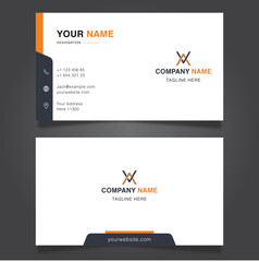 creative and modern yellow business card design template