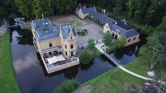 Castle Nienoord, in Groningen from above