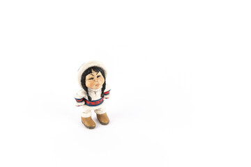 cute skimo figure making funny expressions