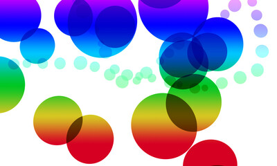 Gradient bukeh background.