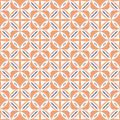 Fototapeta premium Abstract geometric pattern. A seamless background, vintage texture. 