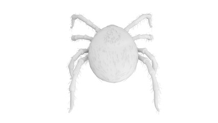 3D Rendered Illustration of a Tick.