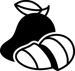 Mango with pleeled cut Style Semi Solid Transparent