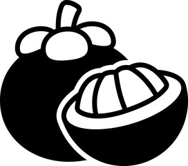 Mangosteen with half cut Style Semi Solid Transparent