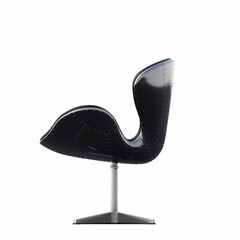 office chair isolated on white background, interior furniture, 3D illustration, cg render