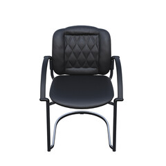 office chair isolate on a transparent background, interior furniture, 3D illustration, cg render