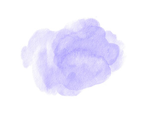 Abstract watercolor hand-painted background. Purple spot