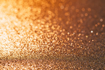 Gold Glitter Sparkle Confetti Background