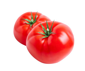 Tomato vegetables isolated on white or transparent background.
