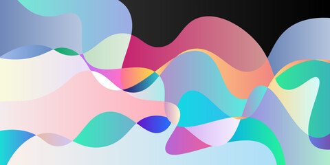 Abstract colorful geometrical wave line background, colorful abstract background with various stripe lines, colorful background for cover, card, decoration and design.