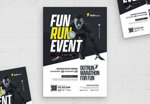 Running Events Flyer Template